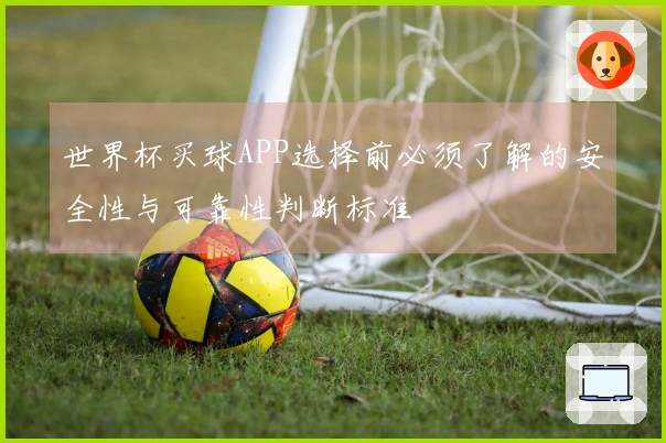 世界杯买球APP选择前必须了解的安全性与可靠性判断标准