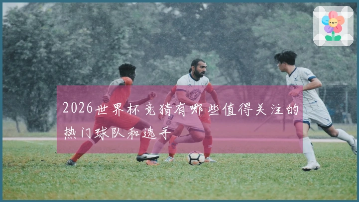 2026世界杯竞猜有哪些值得关注的热门球队和选手